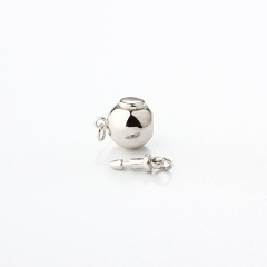 925 Sterling Silver Bullet Key Clasp