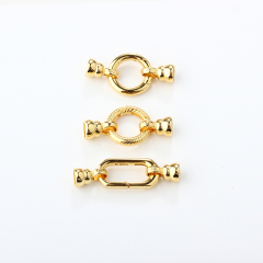 925 Sterling Silver Round Toggle Pearl Clasp