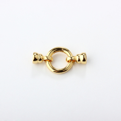 925 Sterling Silver Round Toggle Pearl Clasp