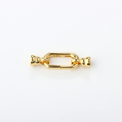 925 Sterling Silver Square Toggle Pearl Clasp