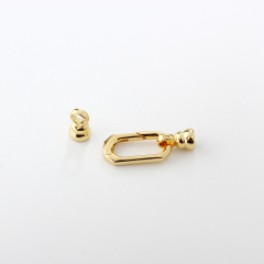 925 Sterling Silver Square Toggle Pearl Clasp