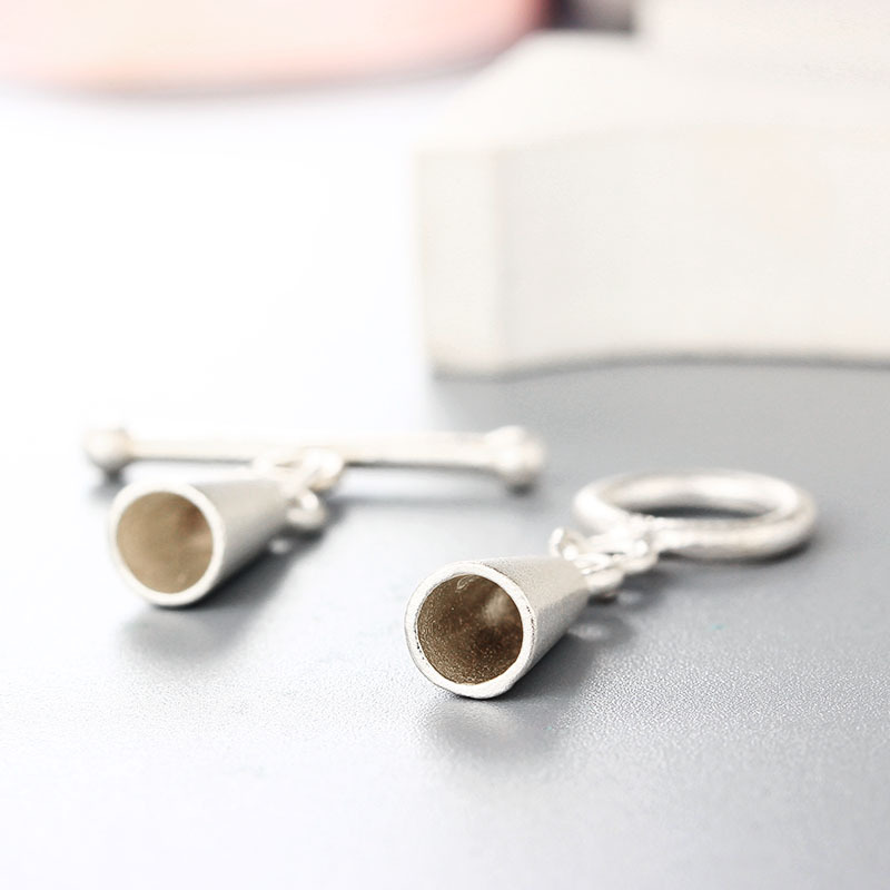 925 Sterling Silver Ot Toggle Clasp With Cup