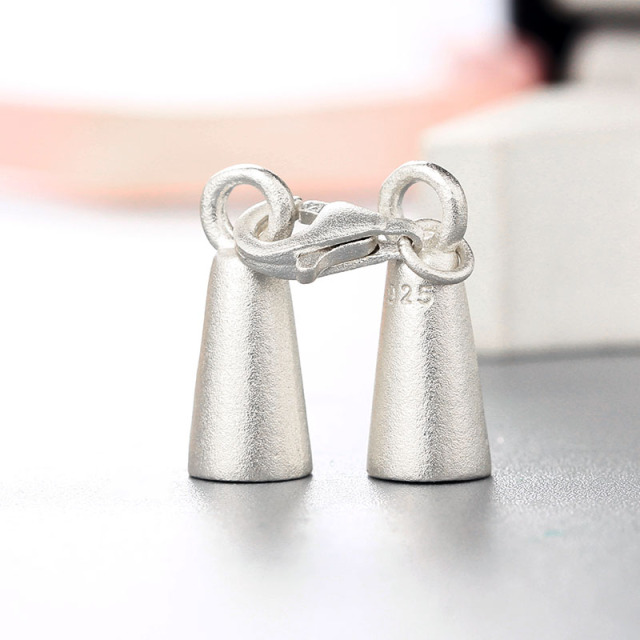 925 Sterling Silver Lobster Clasp With Cup