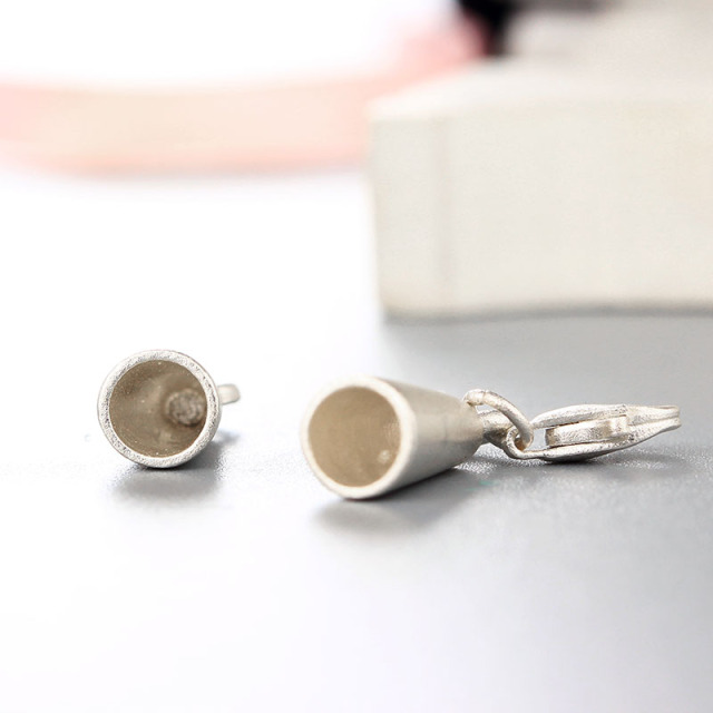 925 Sterling Silver Lobster Clasp With Cup