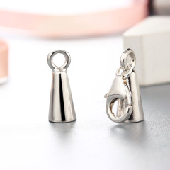 925 Sterling Silver Lobster Clasp With Cup