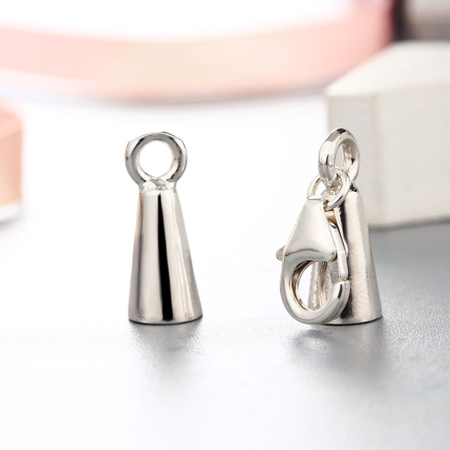 925 Sterling Silver Lobster Clasp With Cup