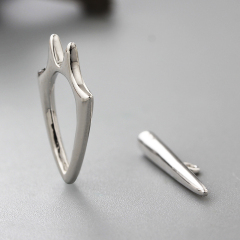 925 Sterling Silver Unique Modern  Clasps