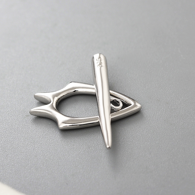925 Sterling Silver Unique Modern  Clasps