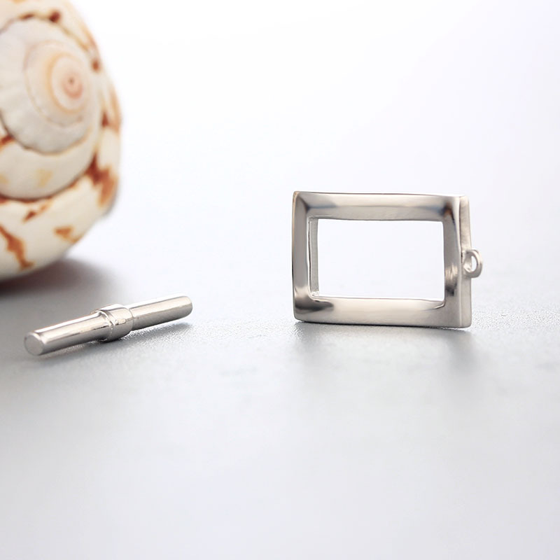 925 Silver Square Clasps For Diy Making
