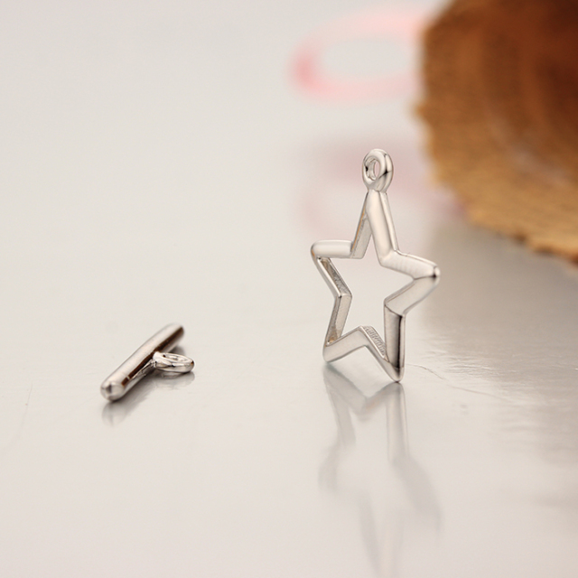 925 Sterling Silver Star Toggle Clasps