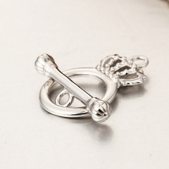 925 Sterling Silver Crown Ot Toggle Clasps