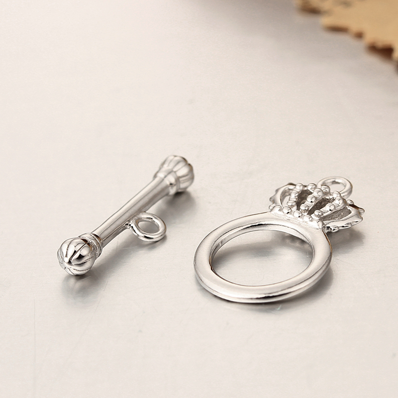 925 Sterling Silver Crown Ot Toggle Clasps