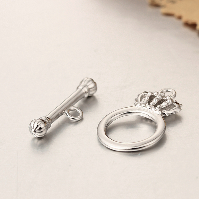 925 Sterling Silver Crown Ot Toggle Clasps