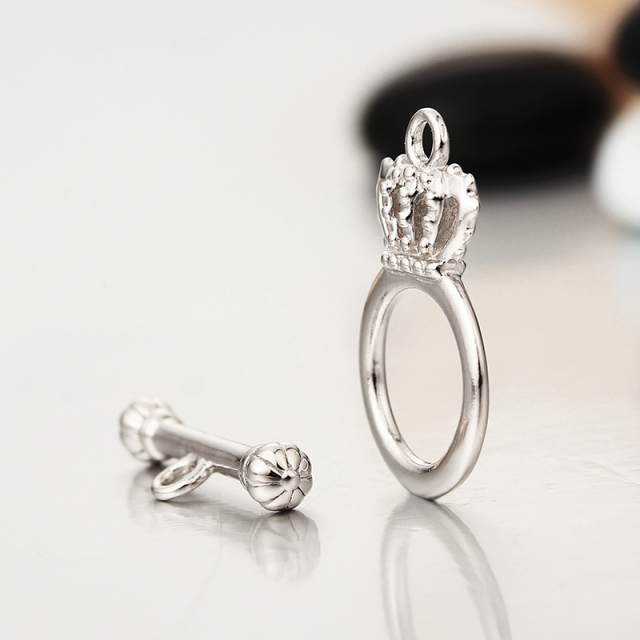 925 Sterling Silver Crown Ot Toggle Clasps