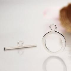 925 Sterling Silver Thin Ring  Clasps
