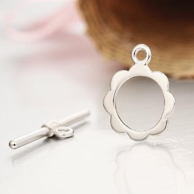 925 Sterling Silver Flower Clasps