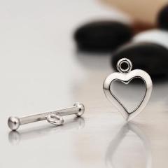 Thai 925 Sterling Silver Heart Clasps
