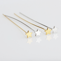 925 Sterling Silver Heart Ball Pins