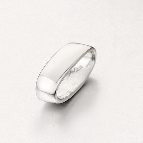 925 Sterling Silver Simple Oval Rings