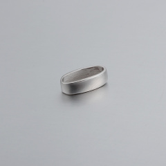 925 Sterling Silver Simple Oval Rings