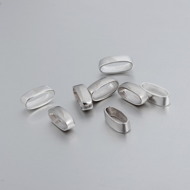 925 Sterling Silver Simple Oval Rings