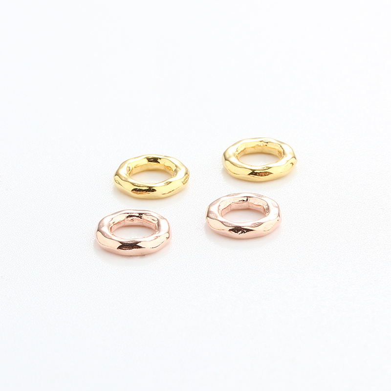 925 Sterling Silver Hammered Textured Ring Spacer Beads,Approx 1.4*7mm