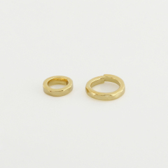925 Sterling Silver Open Hammered Ring Spacer Beads