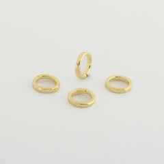 925 Sterling Silver Open Hammered Ring Spacer Beads
