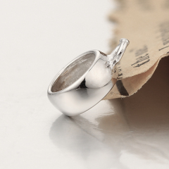 925 Sterling Silver Round Ring Charm