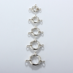 925 Sterling Silver Round Link Clasp