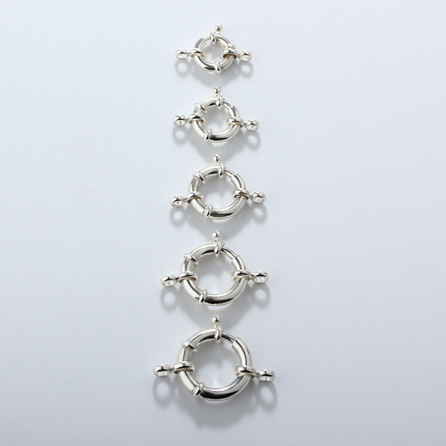 925 Sterling Silver Round Link Clasp