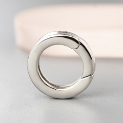 925 Sterling Silver Round Link Clasp
