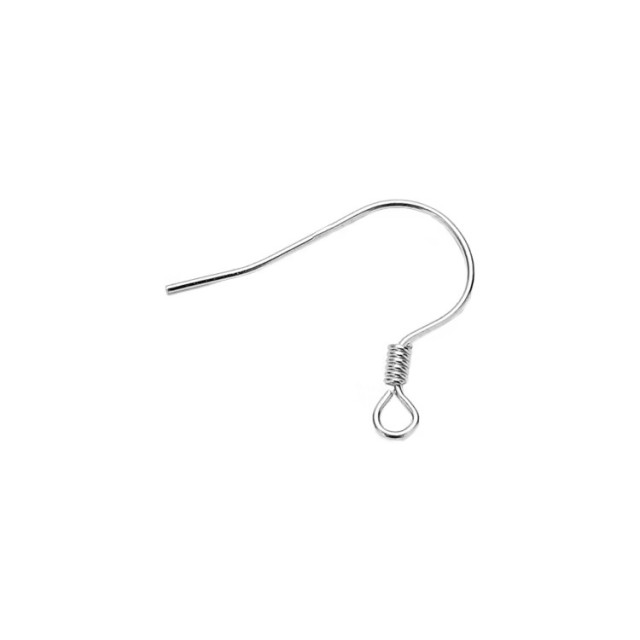 925 Sterling Silver Fish Hook Ear Wires Findings