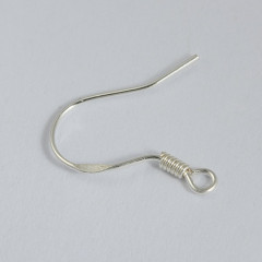925 Sterling Silver Fish Hook Ear Wires Findings