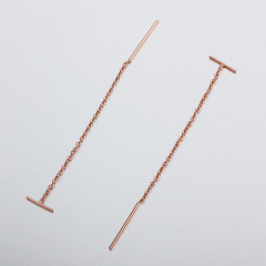 925 Sterling Silver T-Bar Threader Earring Findings