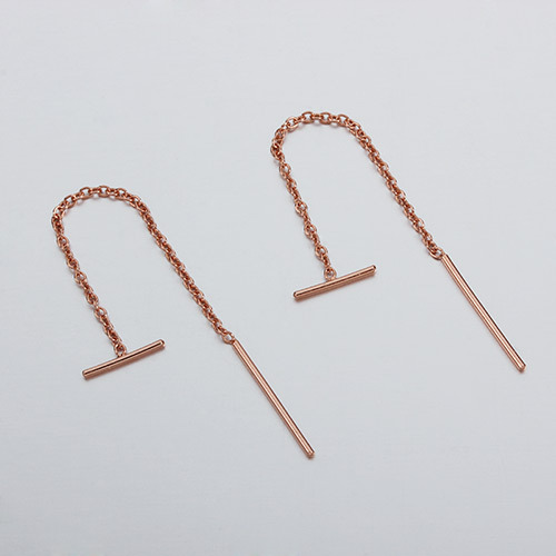 925 Sterling Silver T-Bar Threader Earring Findings