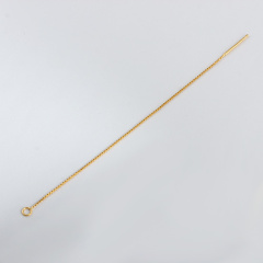 925 Sterling Silver Box Chain Ear Thread Findings