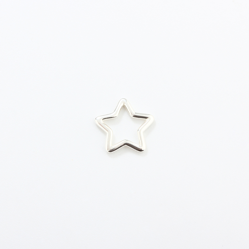 925 Sterling Silver 1.0*10mm Star Jump Ring