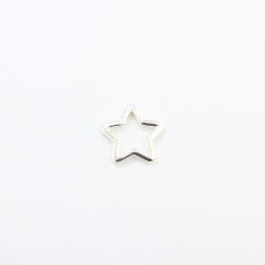925 Sterling Silver 1.0*10mm Star Jump Ring