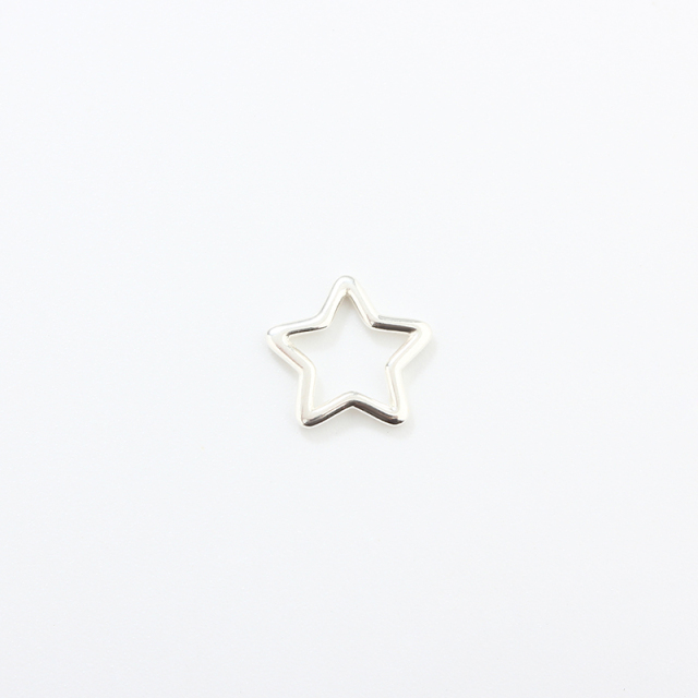 925 Sterling Silver 1.0*10mm Star Jump Ring