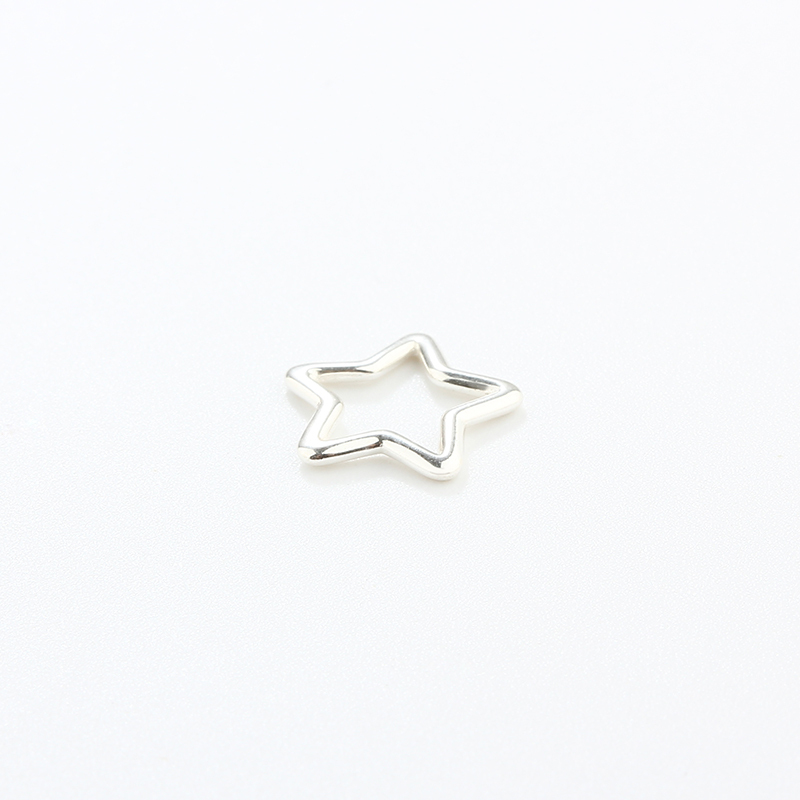 925 Sterling Silver 1.0*10mm Star Jump Ring
