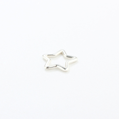 925 Sterling Silver 1.0*10mm Star Jump Ring