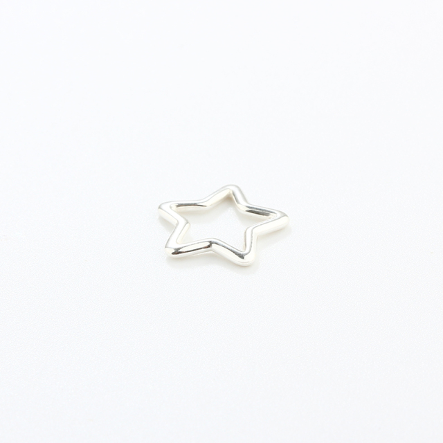 925 Sterling Silver 1.0*10mm Star Jump Ring