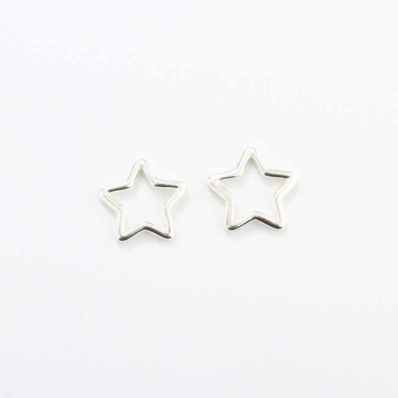925 Sterling Silver 1.0*10mm Star Jump Ring