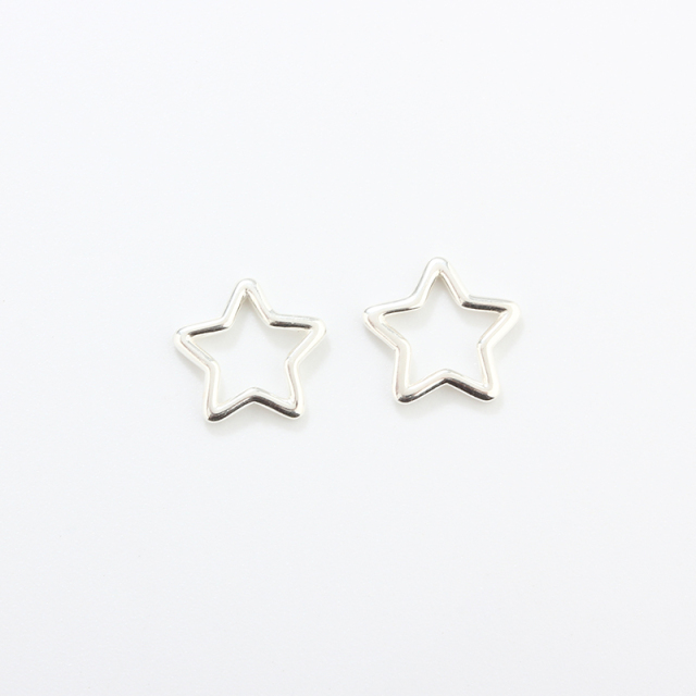 925 Sterling Silver 1.0*10mm Star Jump Ring