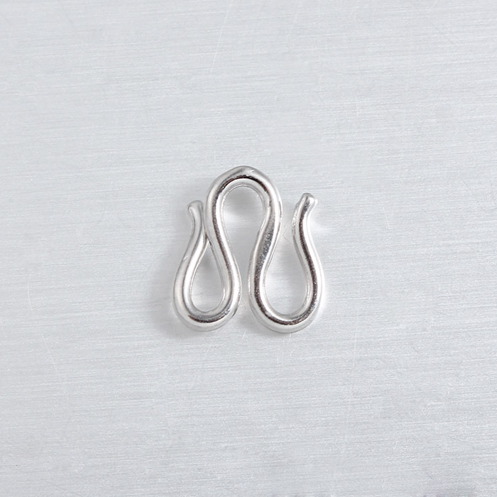 925 Sterling Silver W-Shaped Double Hook Clasp Findings