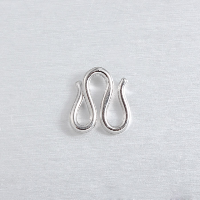 925 Sterling Silver W-Shaped Double Hook Clasp Findings