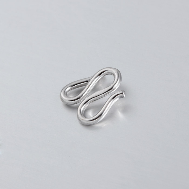 925 Sterling Silver W-Shaped Double Hook Clasp Findings