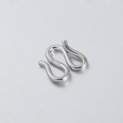 925 Sterling Silver W-Shaped Double Hook Clasp Findings