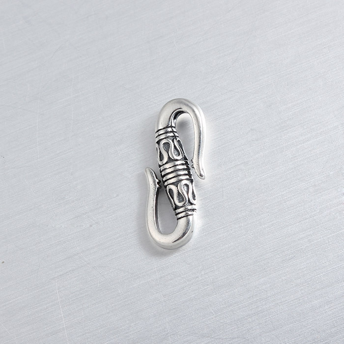 925 Sterling Silver Vintage Pattern S-Hook Clasp Findings
